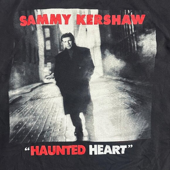 Vintage Sammy Kershaw Haunted Heart 1993 Tour Country Music Shirt Size L Single - Picture 5 of 9